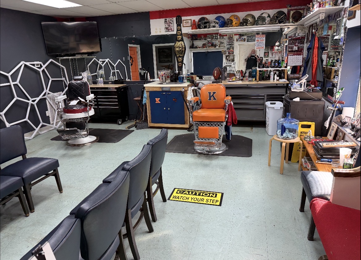 Inside Kingston Barber Shop